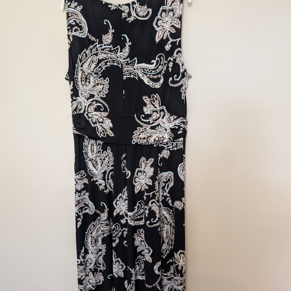 Dana Buchman sleeveless a-line shift dress paisley print XL EUC - Picture 4 of 11